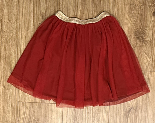 Seller #100 Girls Size S 5/6 Gymboree Red and Gold Skirt
