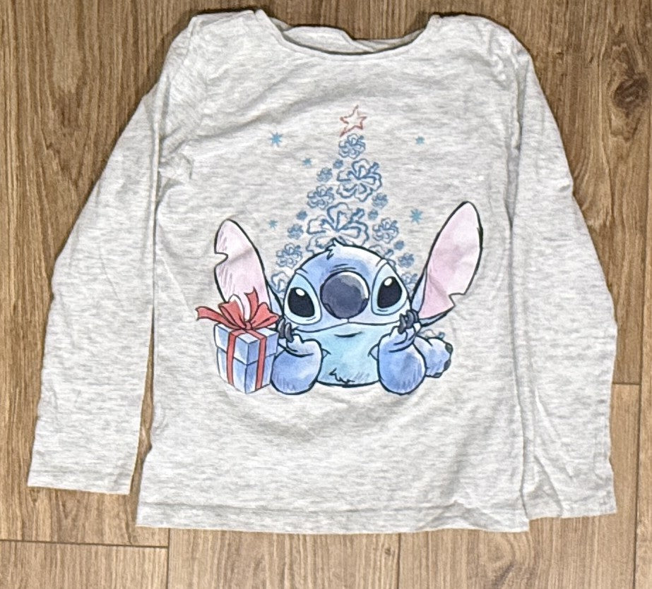 Seller #100 Girls Size 7 Stitch Christmas Long Sleeve Shirt