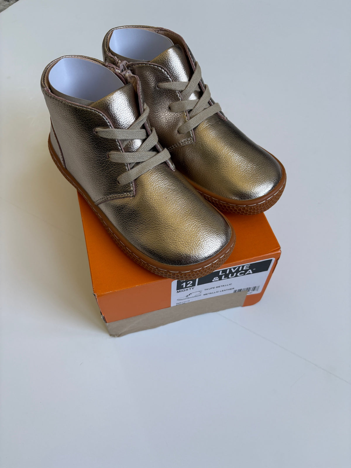 Seller #105 - Girls 12c Livie and Luca Metallic Boots BRAND NEW