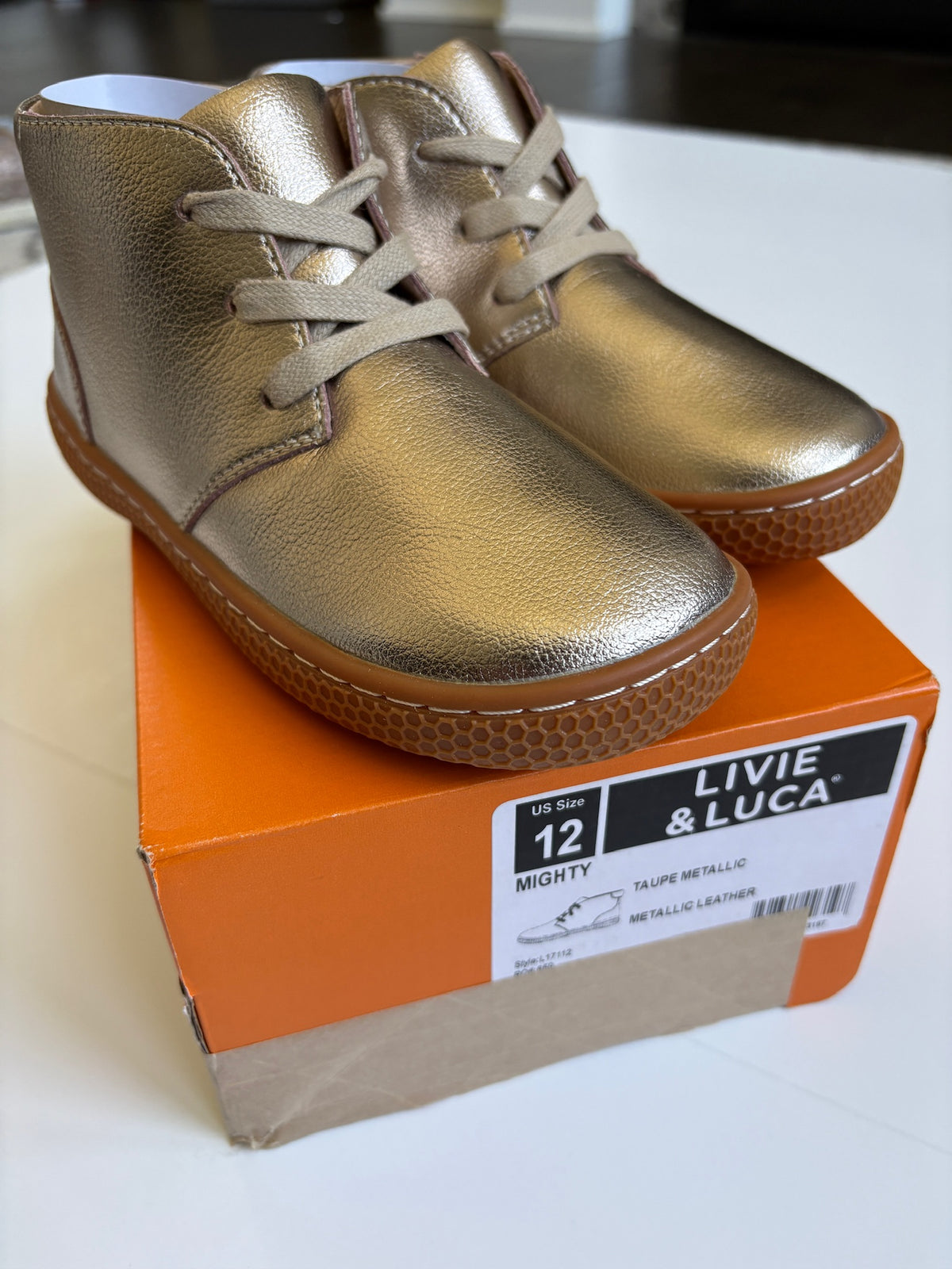 Seller #105 - Girls 12c Livie and Luca Metallic Boots BRAND NEW