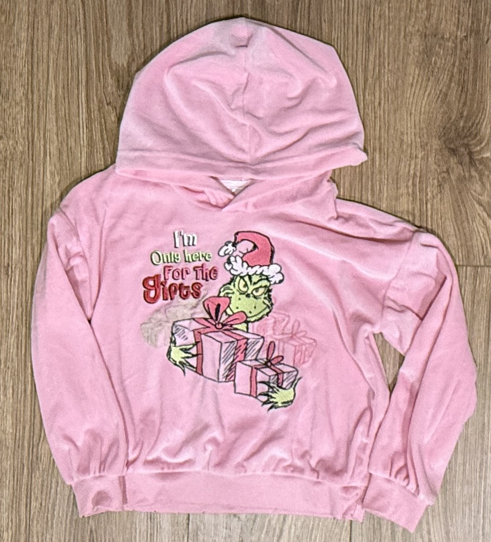 Seller #100 Girls Size 6X Grinch Presents Plush Set