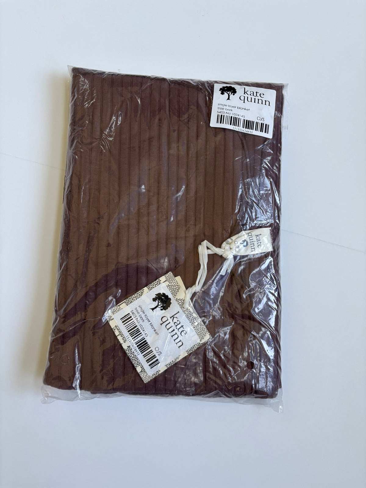 Seller #105 - Brown Kate Quinn Ribbed Blanket NWT