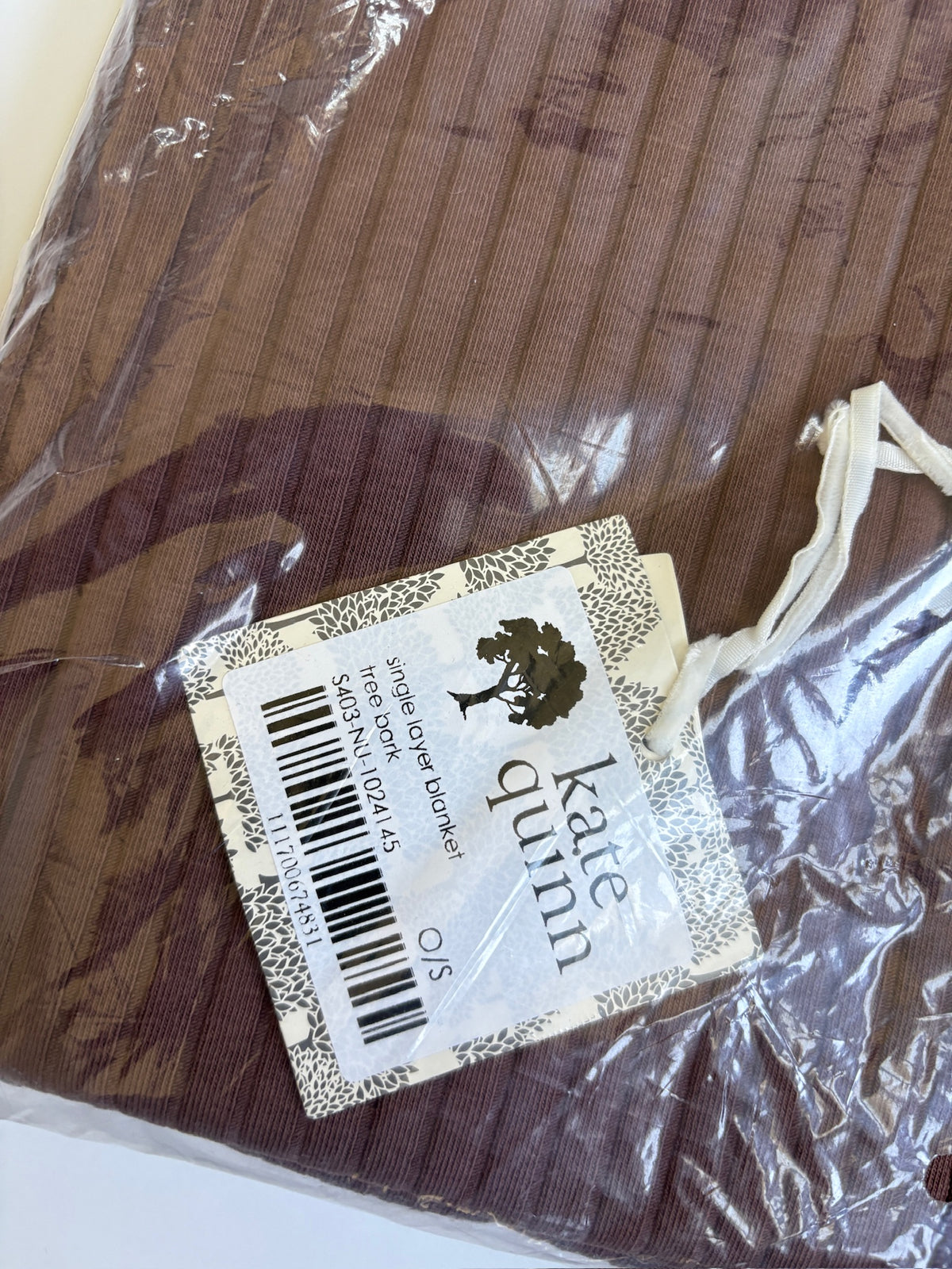 Seller #105 - Brown Kate Quinn Ribbed Blanket NWT