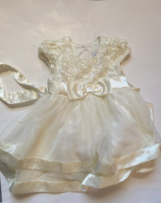 Jona Michell Off white floret top dress girls 24 months