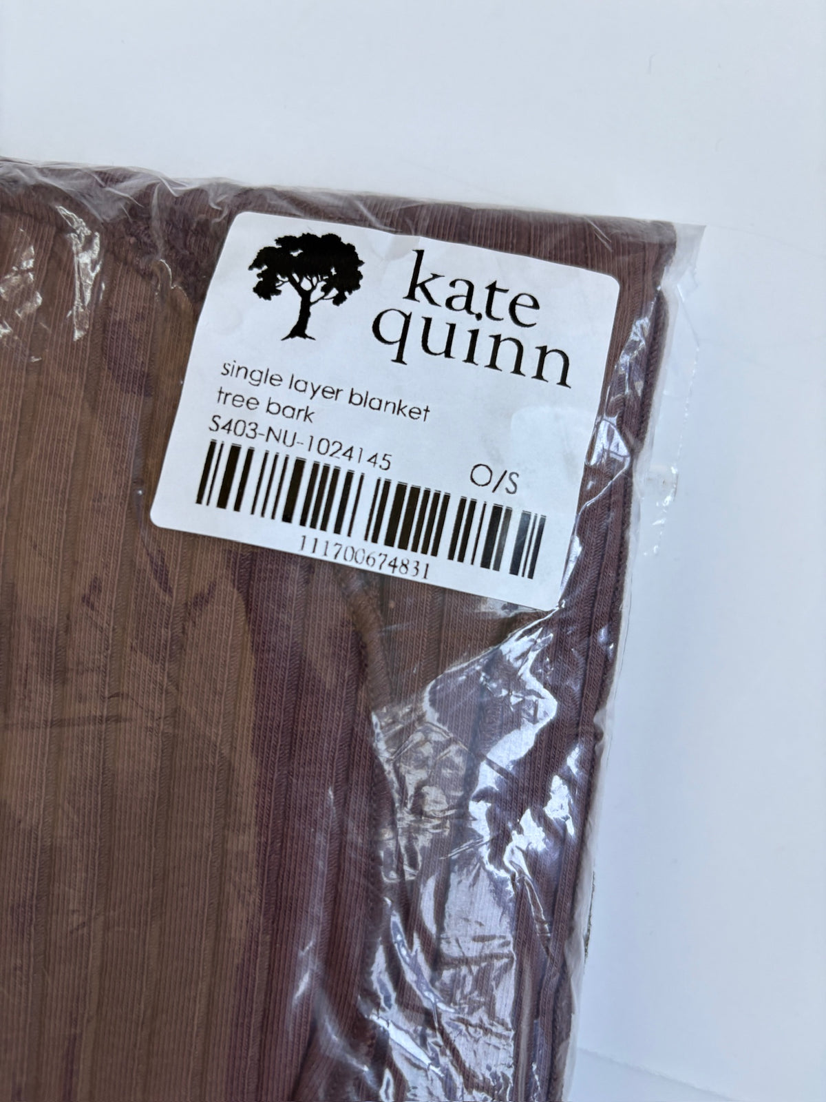 Seller #105 - Brown Kate Quinn Ribbed Blanket NWT