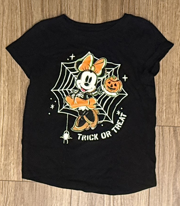 Seller #100 Girls Size 6/7 Disney/Old Navy Minnie Trick or Treat Short Sleeve Shirt