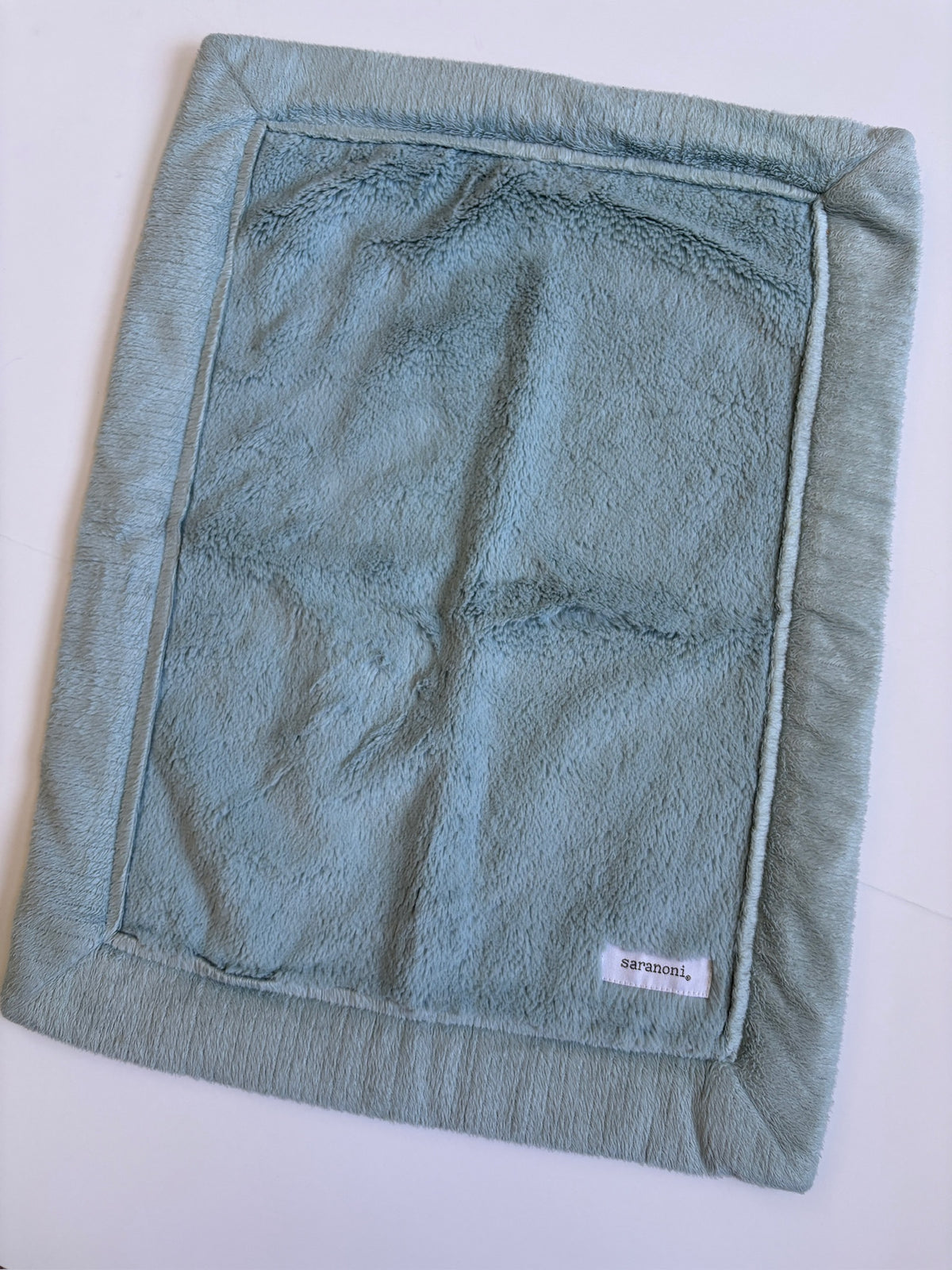 Seller #105 - Light Blue Saranoni Lovey Blanket GUC