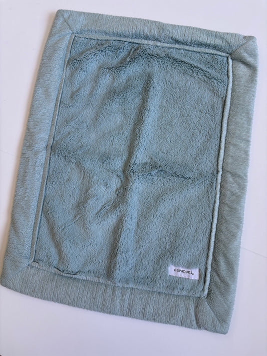 Seller #105 - Light Blue Saranoni Lovey Blanket GUC