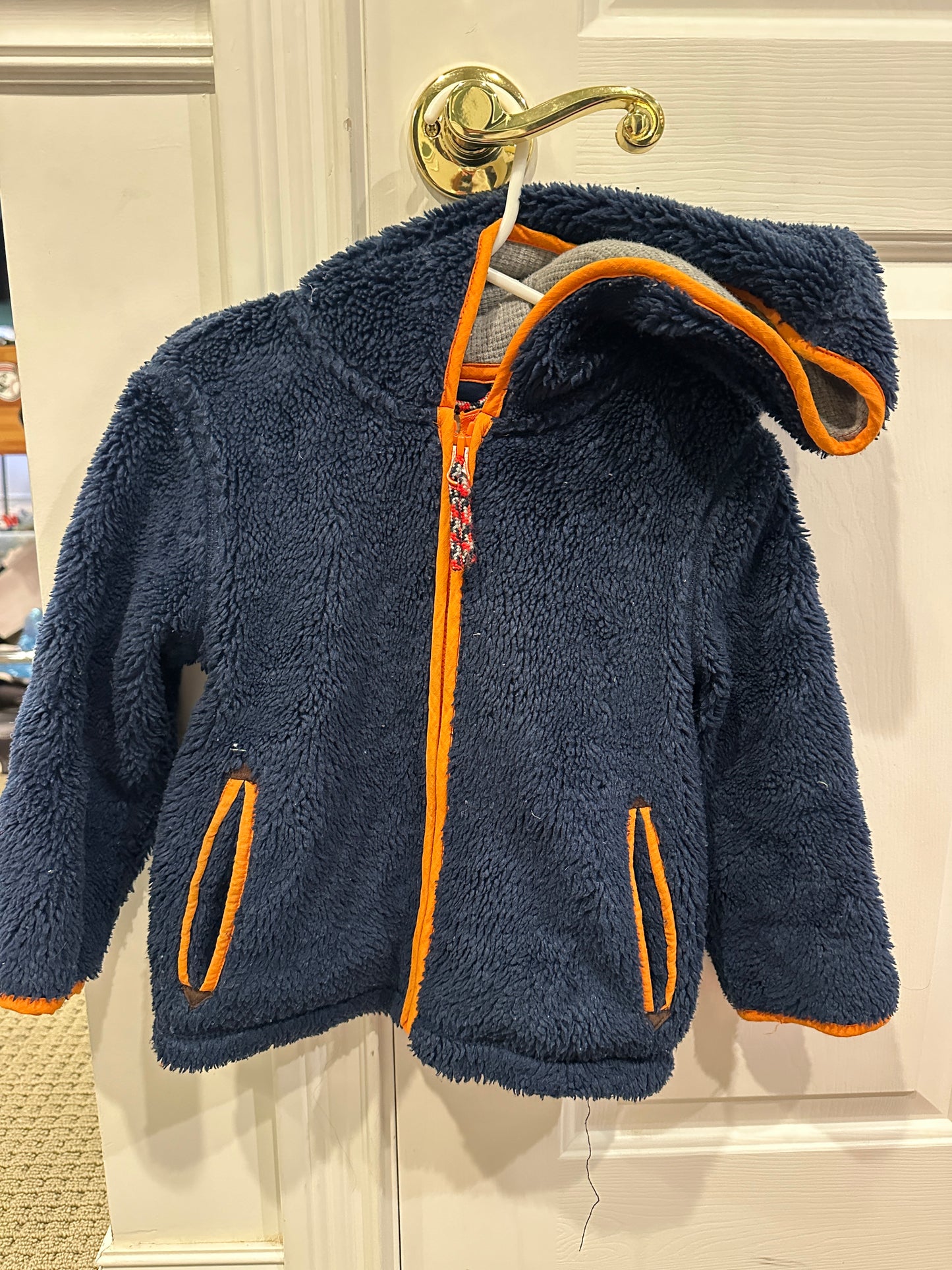 #43 Mini Boden hooded jacket size 3-4