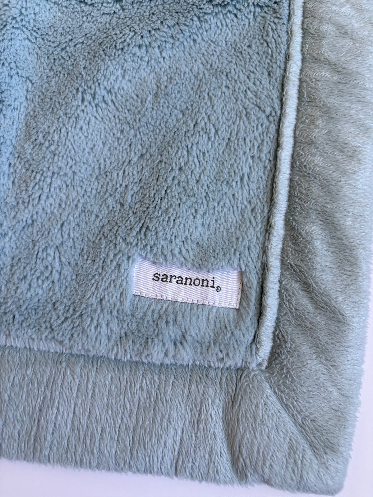 Seller #105 - Light Blue Saranoni Lovey Blanket GUC