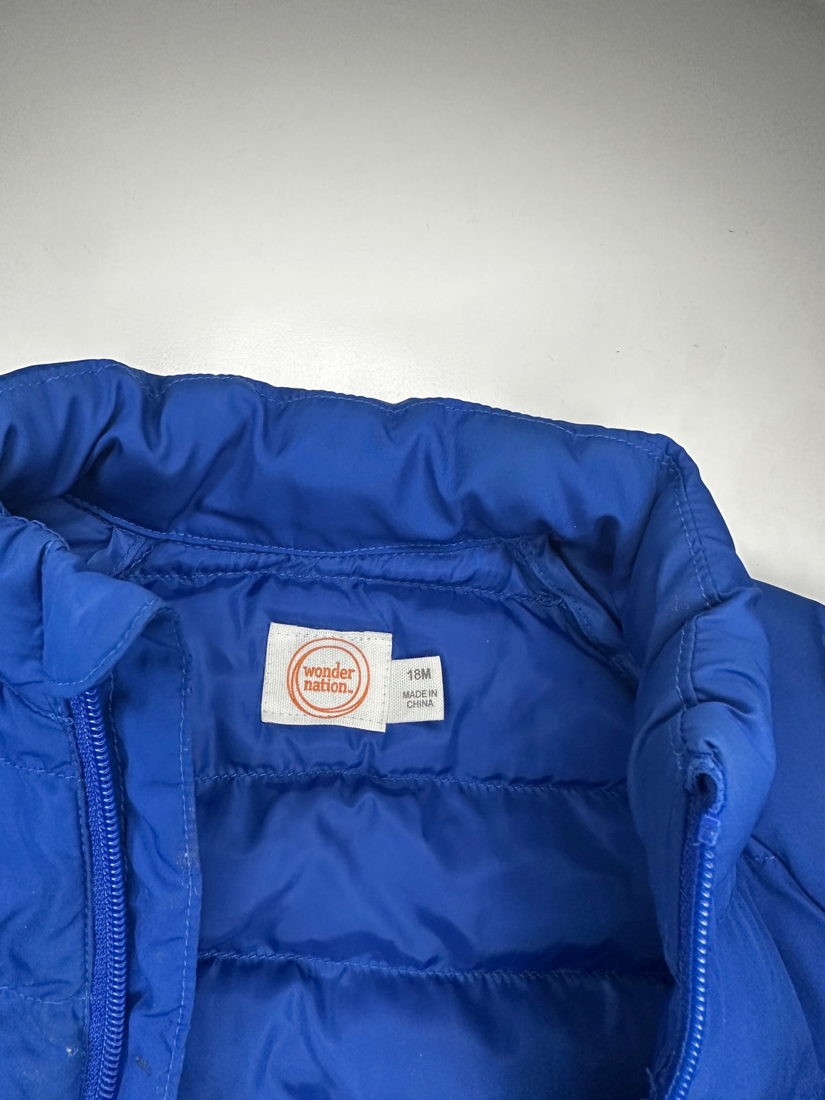 Seller #40 blue winter down coat size 18 month