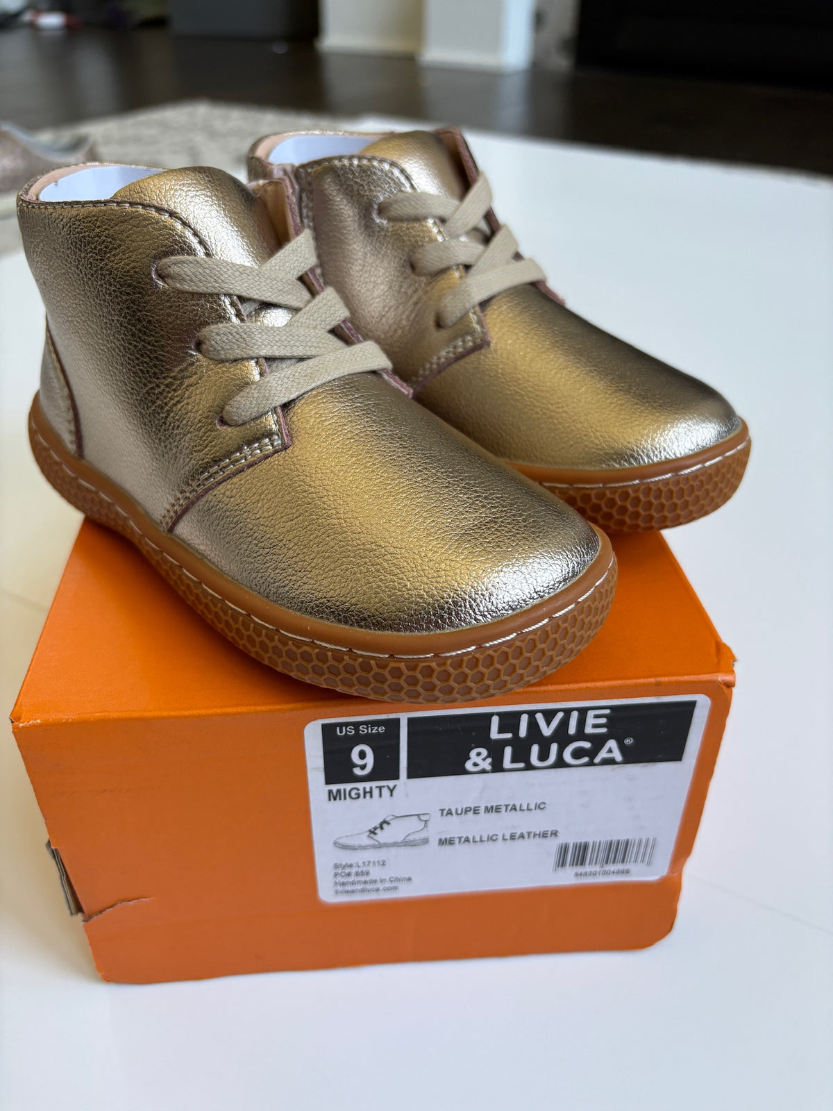 Seller #105 - Girls 9c Live and Luca Metallic Boots BRAND NEW
