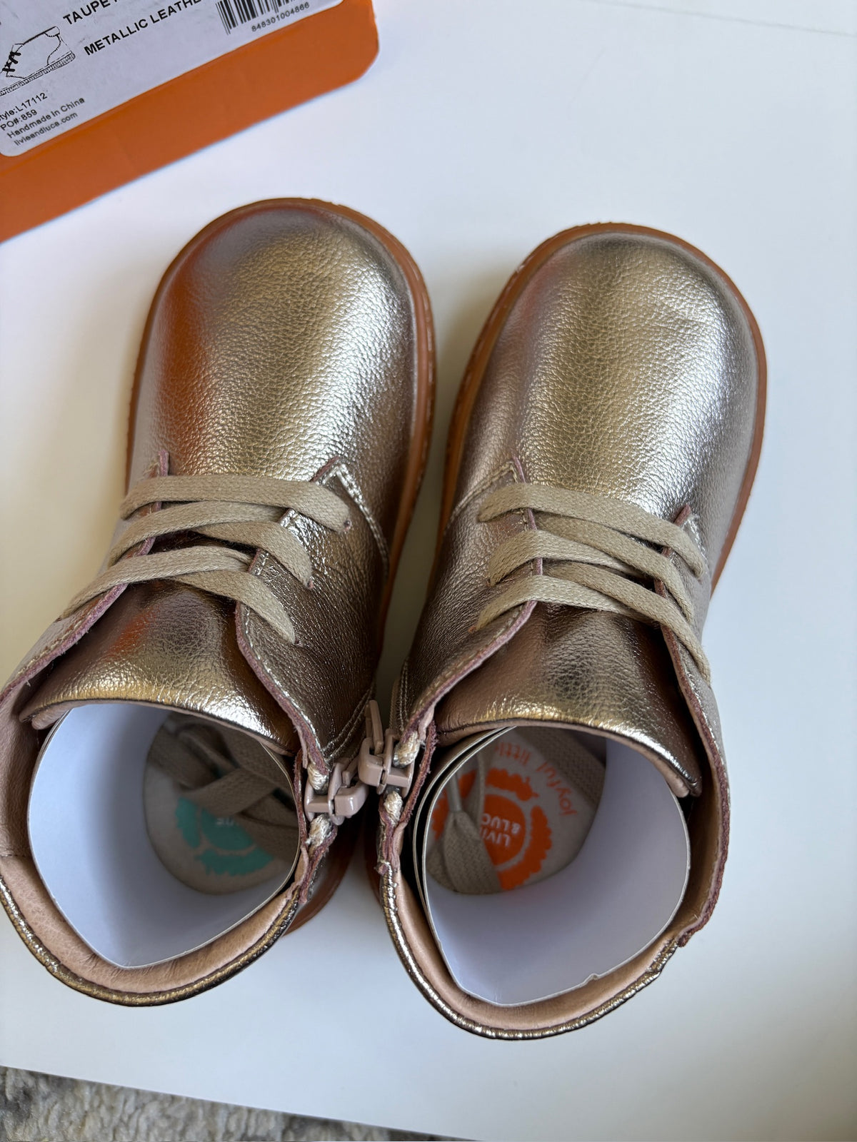 Seller #105 - Girls 9c Live and Luca Metallic Boots BRAND NEW