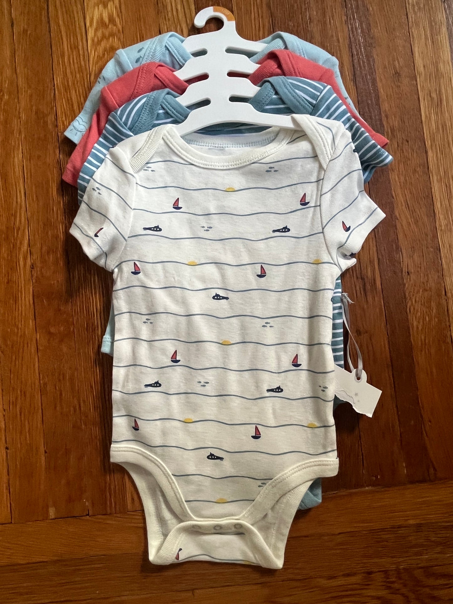 Cloud Island Boys Onesies 12 months  - NWTs- 4 in a pack