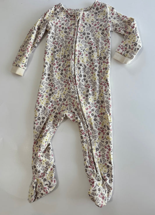 Seller #29 Colored Organics 3-6 Months Girls Floral Footed Romper