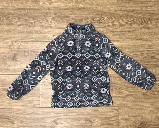 Seller #100 Girls Size 6X Jumping Beans Fleece 1/4 Zip with front pockets