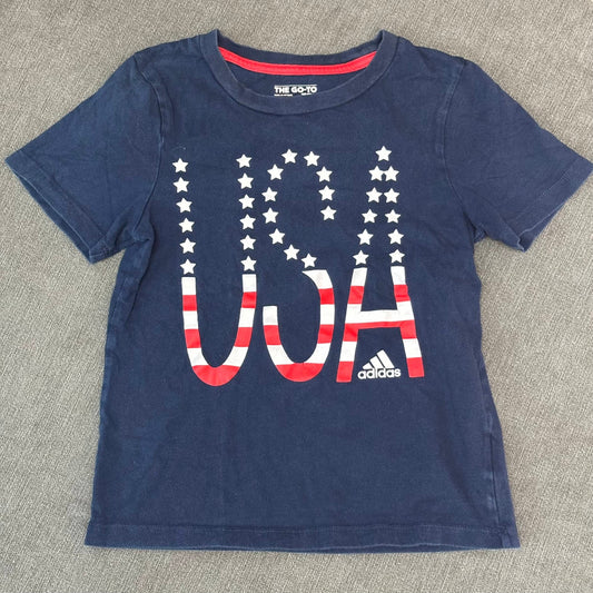 #163 REDUCED Adidas USA shirt - size 7 (fits like 6) - GUC