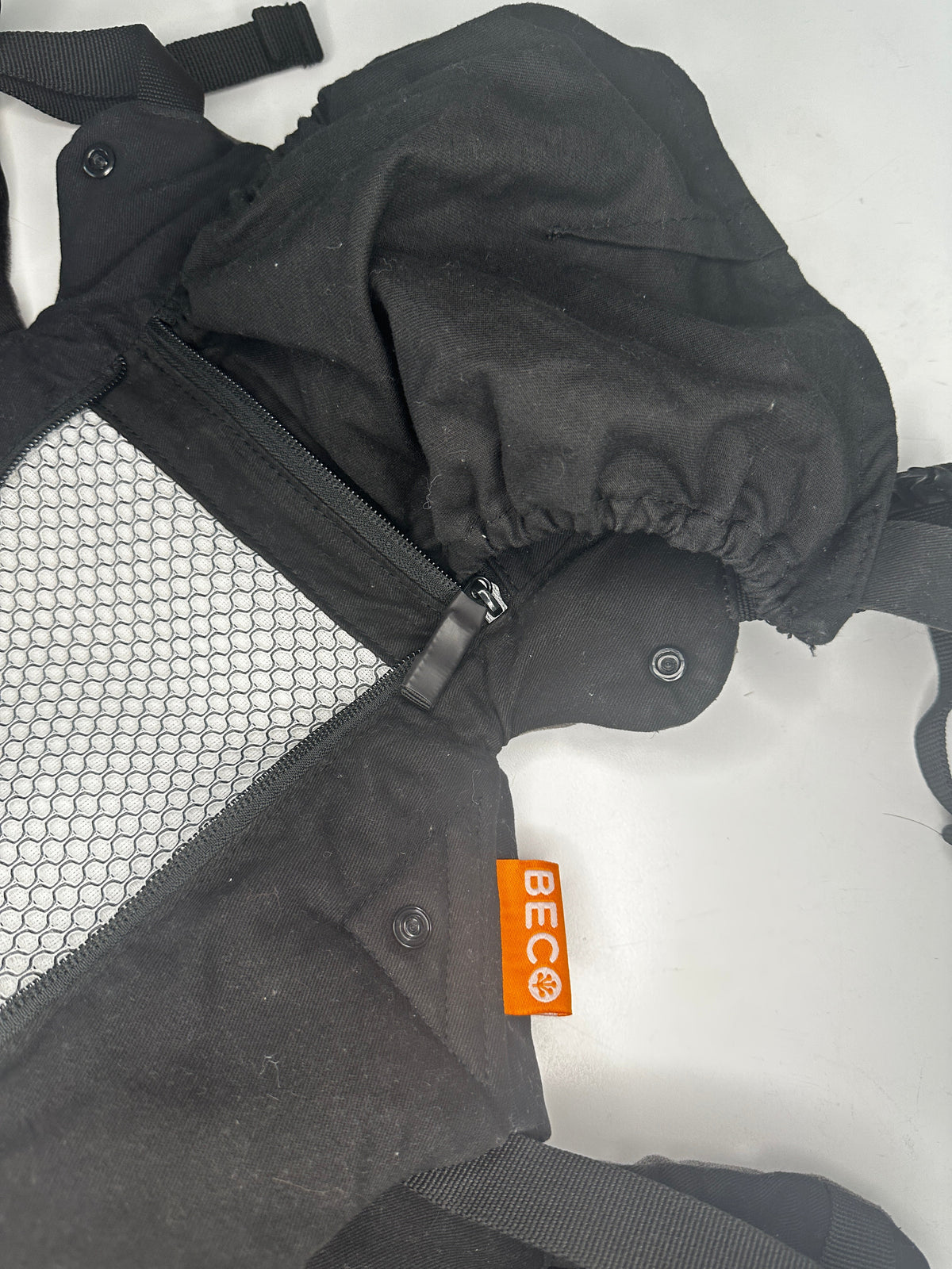 Seller #40 Beco 8 baby carrier black & grey