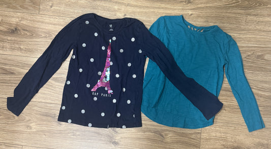 Seller #100 Girls Gap Size Small 6/7 LS Shirt Bundle