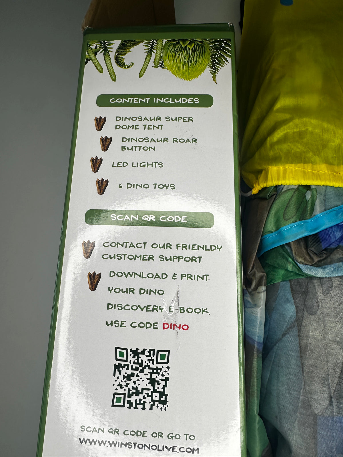 Seller #40 Dinosaur Dome tent