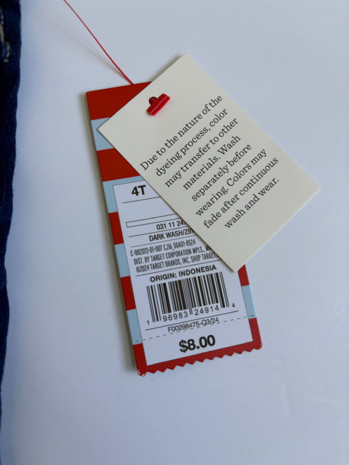 Seller #105 - Girls 4T Cat & Jack Dark Wash Jeggings NWT