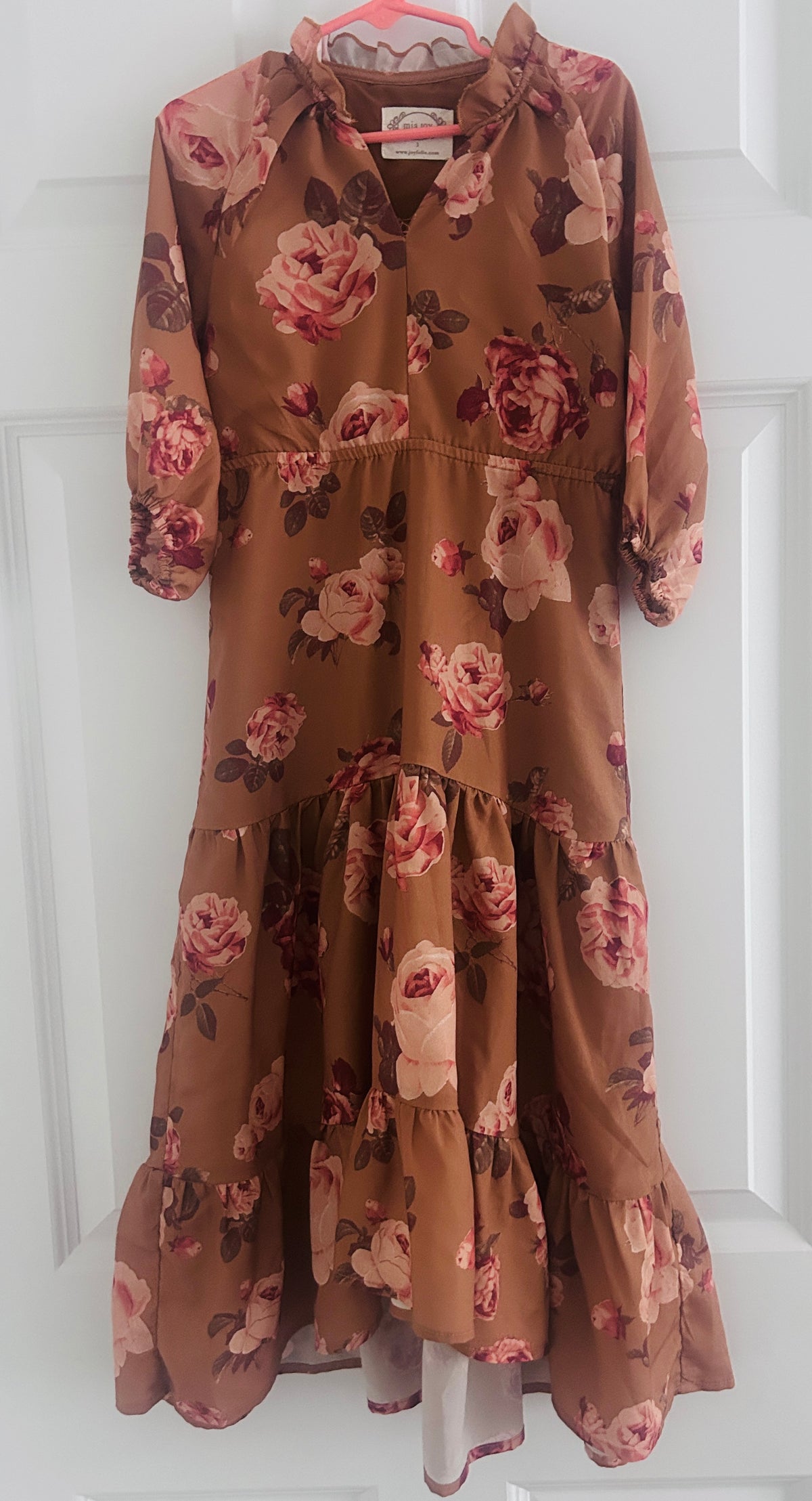 #15 Joyfolie 3t Tiered Maxi Floral Dress