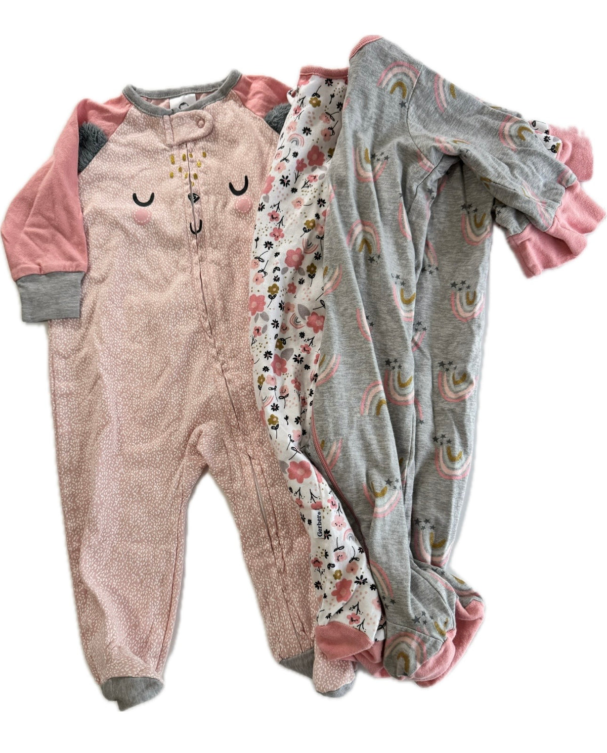 Seller #29 Gerber 3-6 Months Girls Footed Romper Bundle