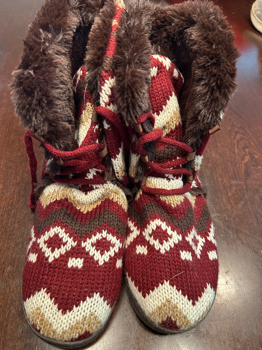 Reduced! Seller #18 furry Mukluks womens size 9-10