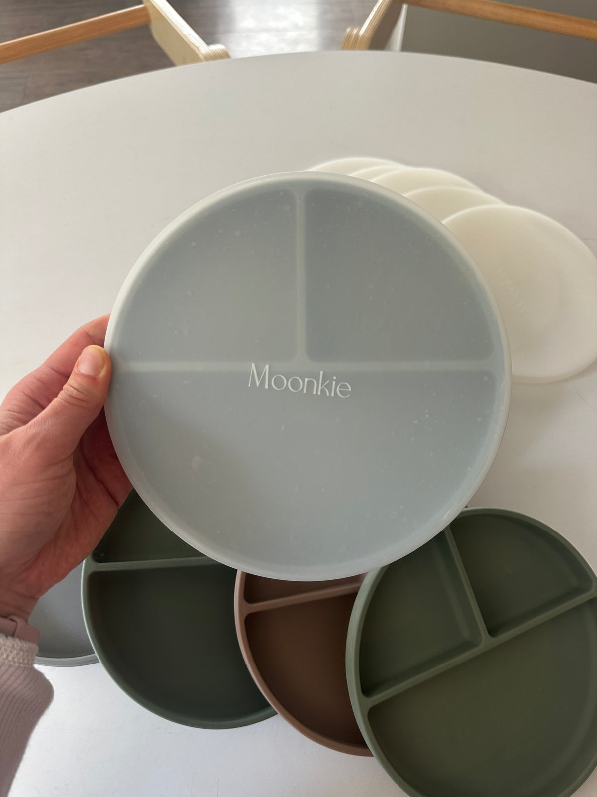 Seller #40 silicone plates set of 6 with suction cups & lids