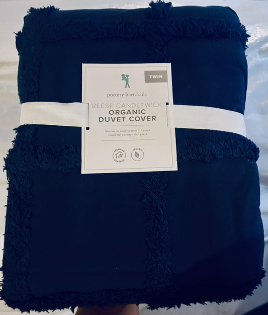 #15 Pottery Barn NWT Navy Twin Duvet Cover