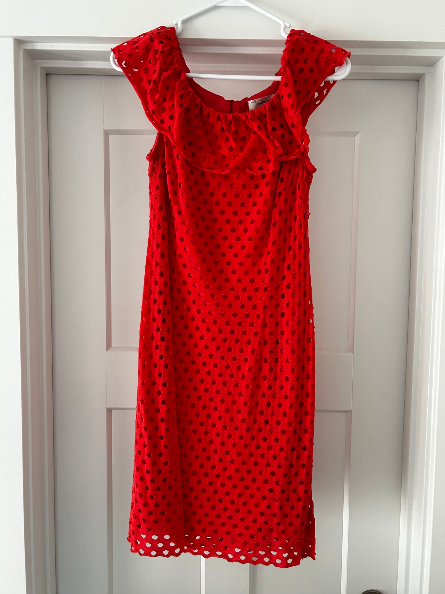 Size 6 Women's Coral Lace Dressbarn Dress
