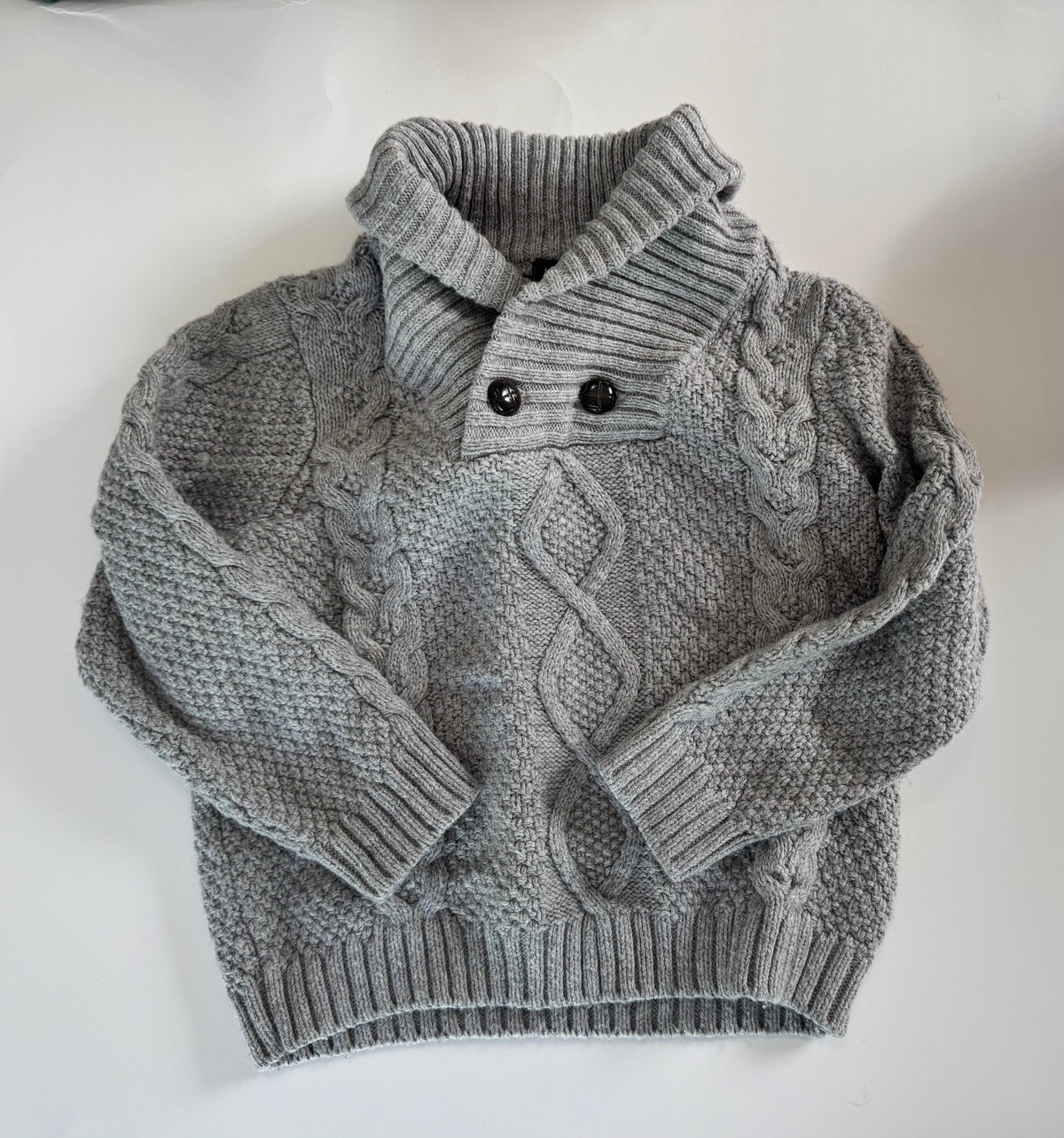 Seller #29 Janie and Jack 18-24 Months Boys Gray Cowl Neck Sweater