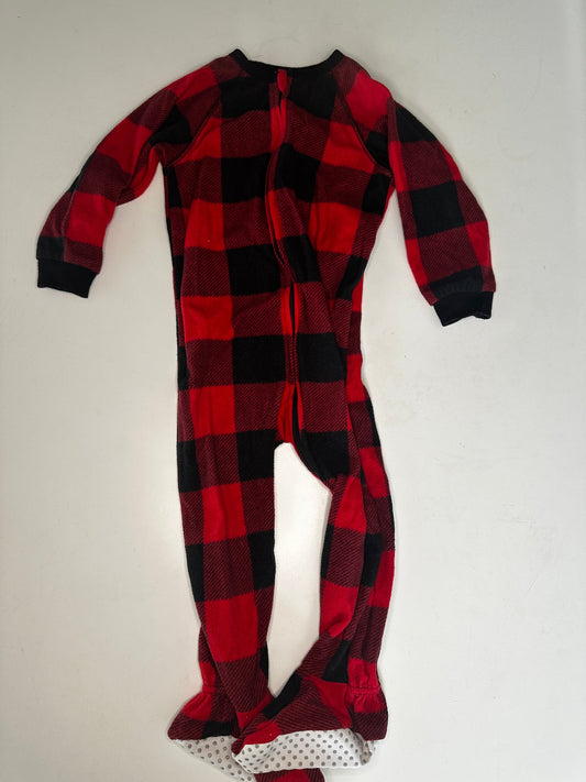 Seller #40 fleece buffalo check footie pajama size 2T (2 of 2)