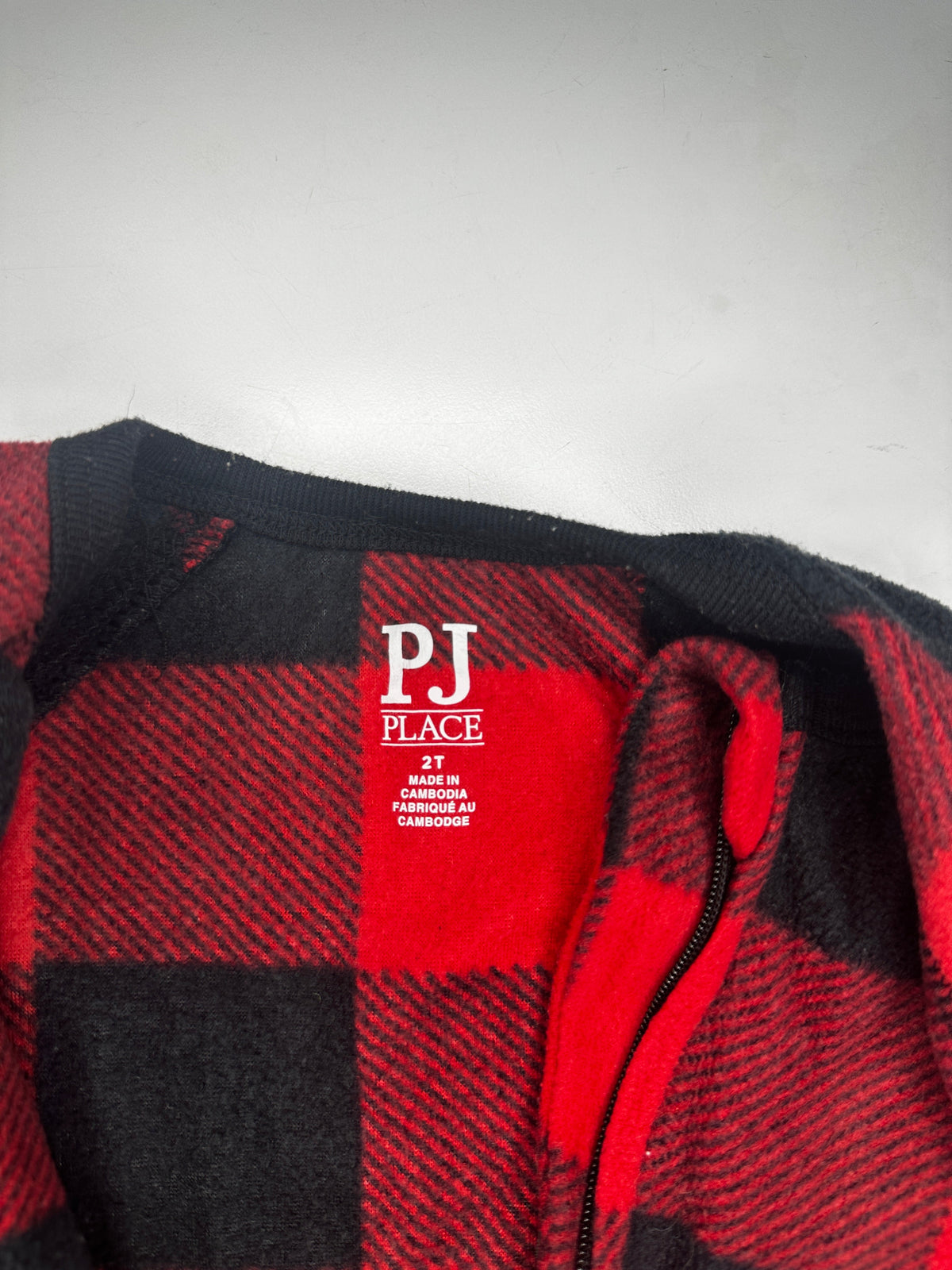 Seller #40 fleece buffalo check footie pajama size 2T (2 of 2)