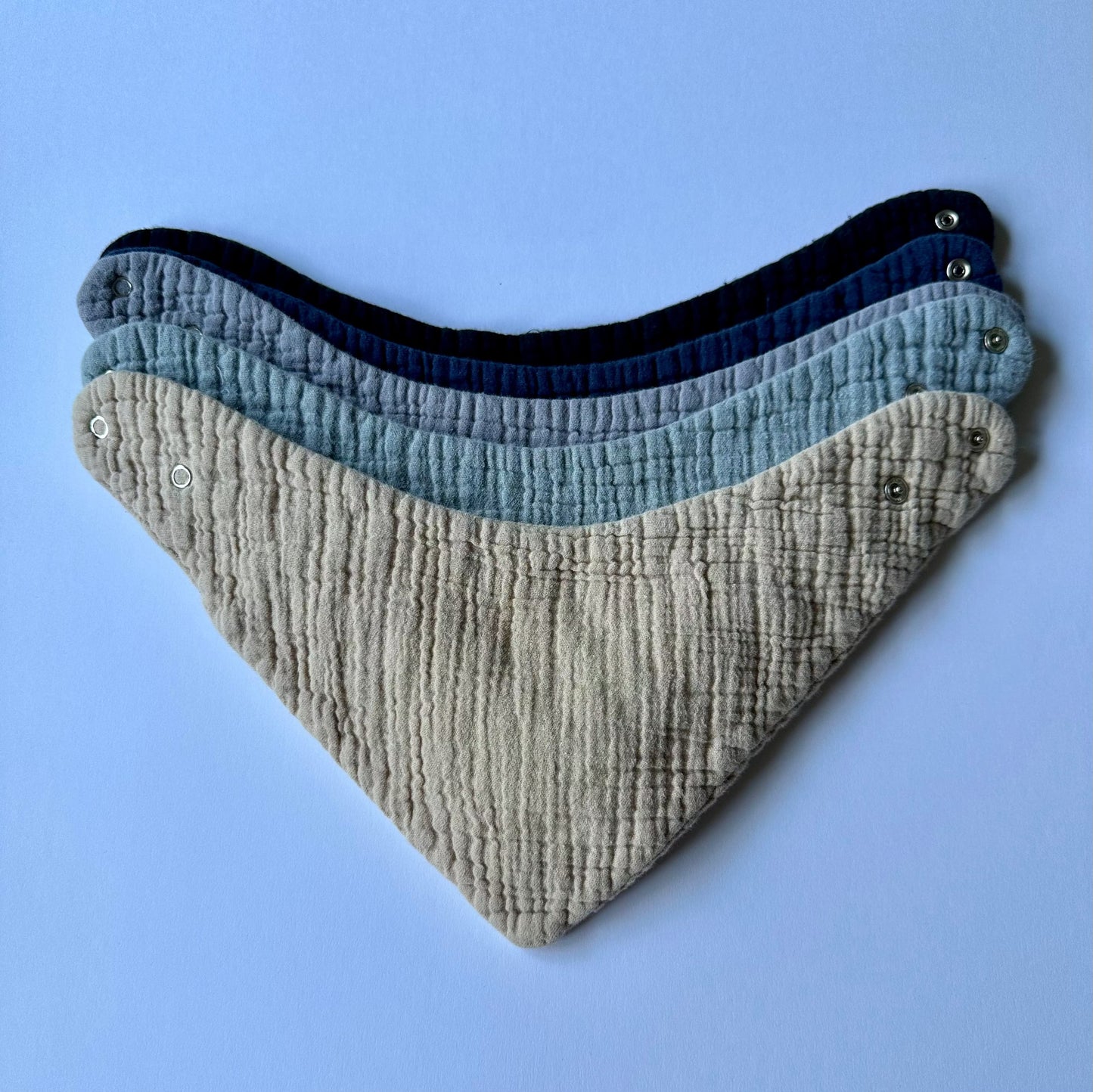 #146 Muslin Bandana Drool Bib Set of 5