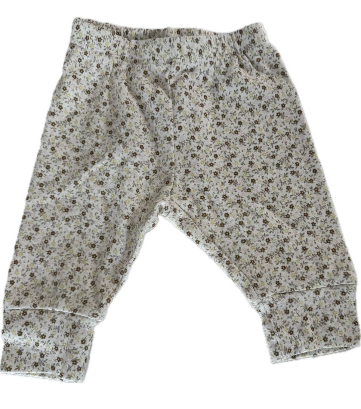 Seller #29 Baby Gap 0-3 Months Floral Tan and White Pants