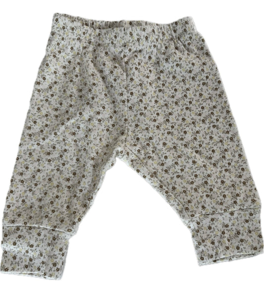 Seller #29 Baby Gap 0-3 Months Floral Tan and White Pants
