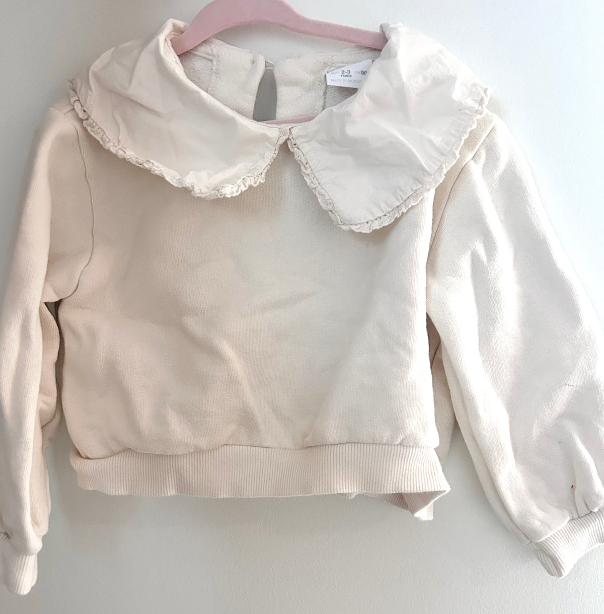 #15 Zara 2/3 Cream Collar Sweater (Read Description)