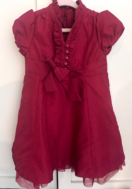 #15 Gap 2t Burgundy Holiday Dress