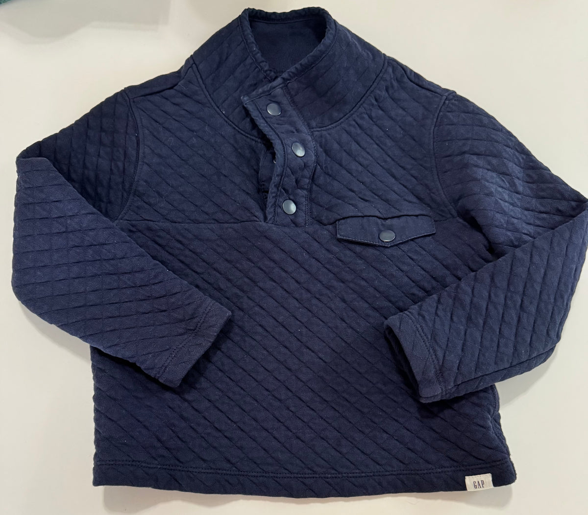 Seller #29 Gap 4T Boys Navy Blue Quilted Pullover