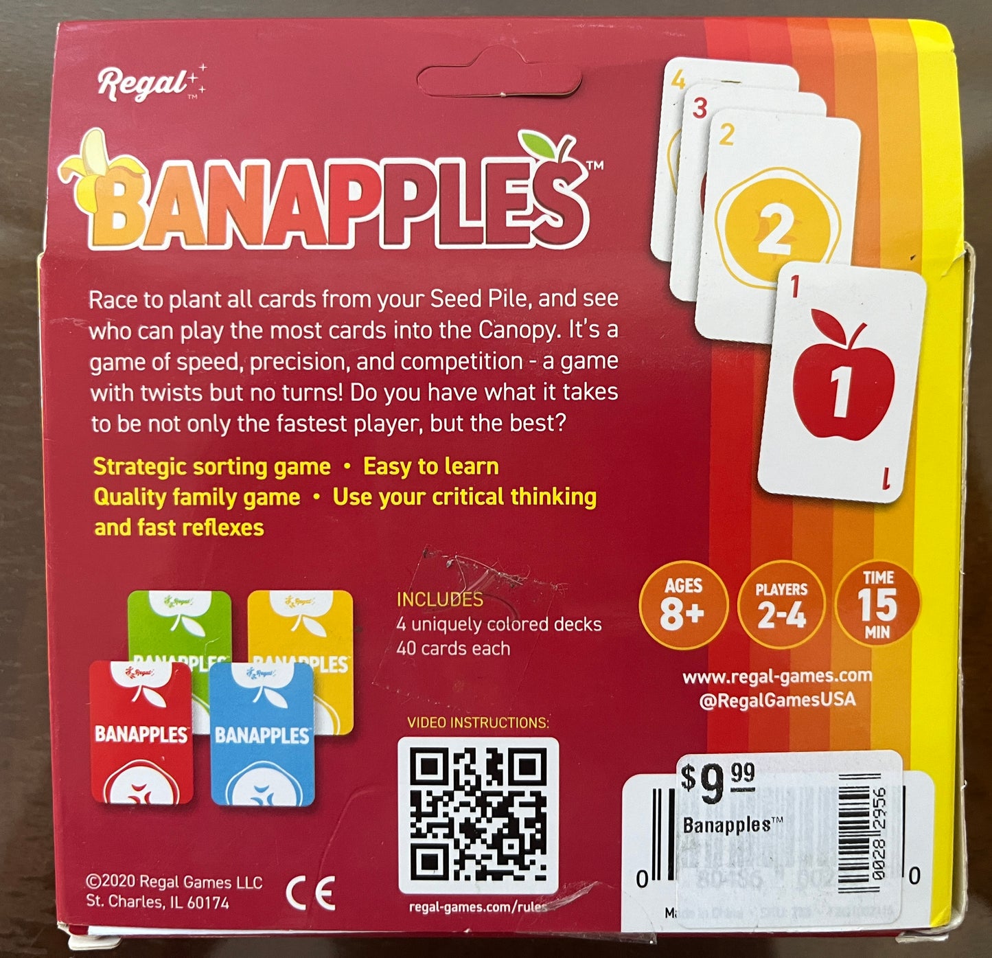 BN Banapples card game NIB