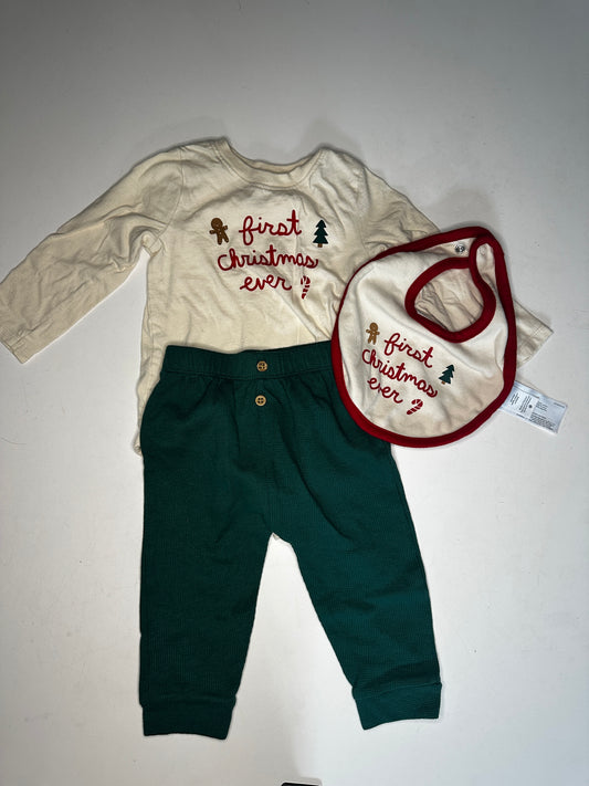 Seller #40 Carter's Baby's First Christmas outfit w/ bib