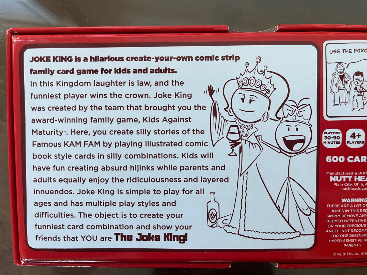 open box no missing pieces. Joke king card game