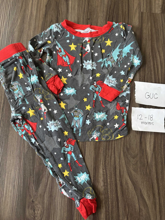 #138 - 12-18 Mo GUC Little Sleepies Justice League PJs