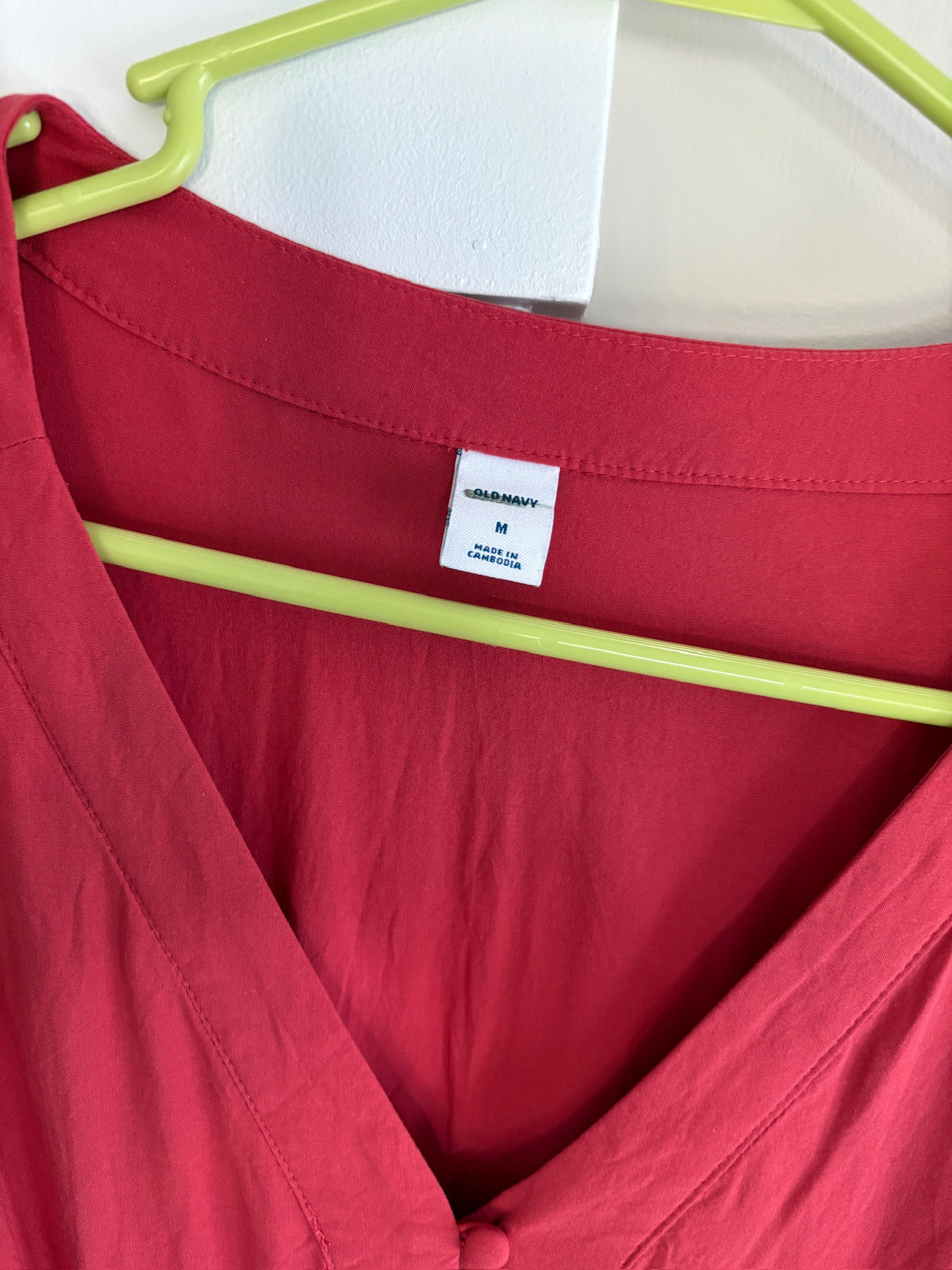 Seller #105 - Women's Medium Red Old Navy Ruffle Midi Dress VGUC