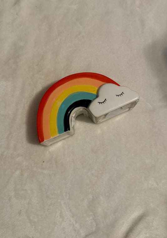 Seller #66 Ceramic Piggybank Rainbow