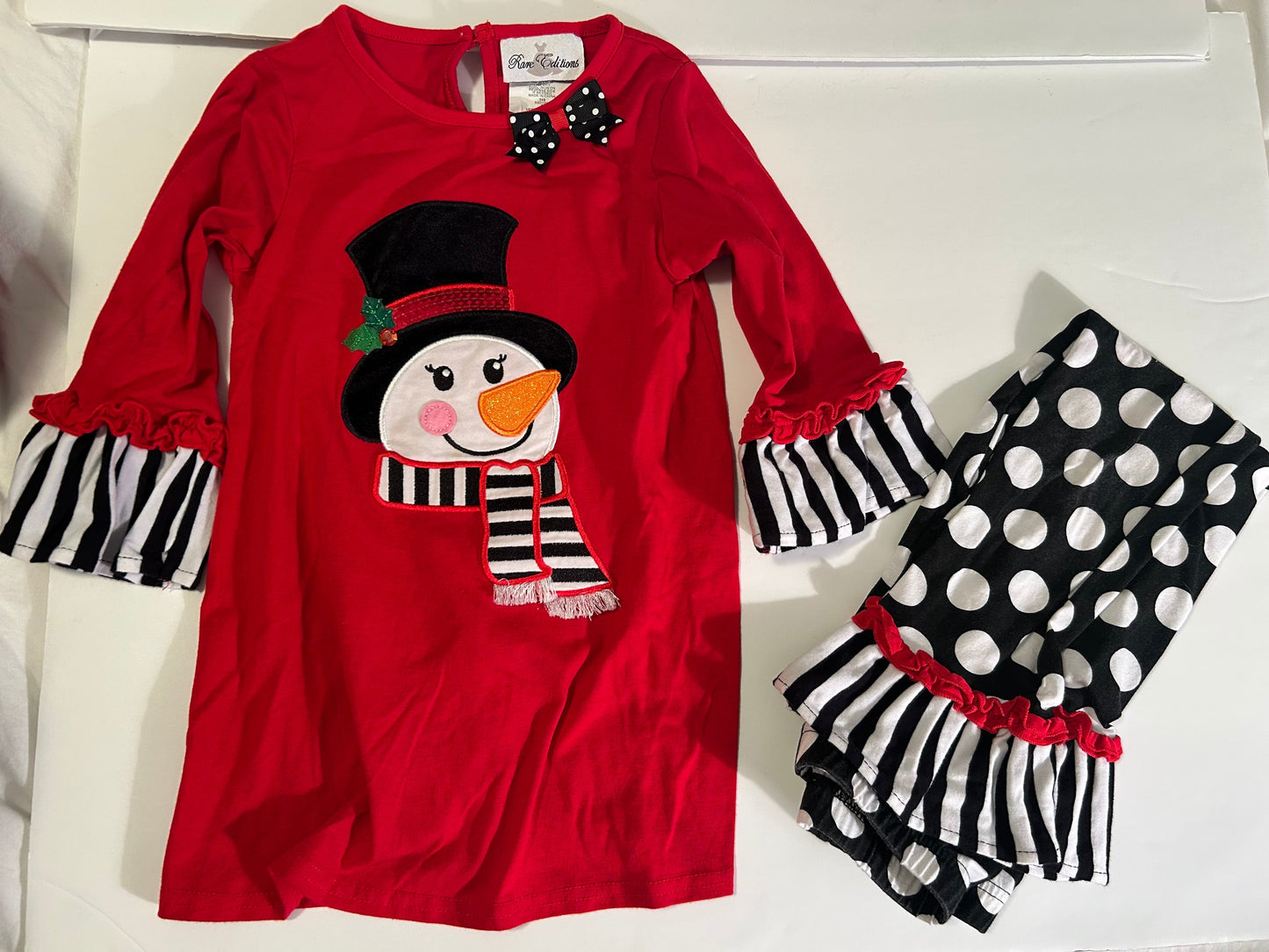 REDUCED Seller #145 Rare Editions snowman outfit size 6 VGUC