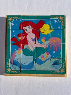 #78 Melissa and Doug Disney Princess wooden cube puzzle
