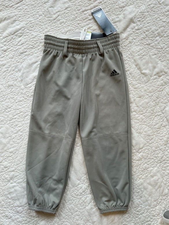 #35 Boys Adidas Grey Baseball Pant, Size XS