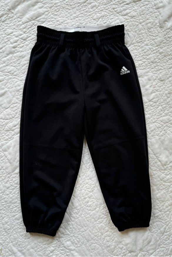 #35 Boys Adidas Black Baseball Pants, size XS